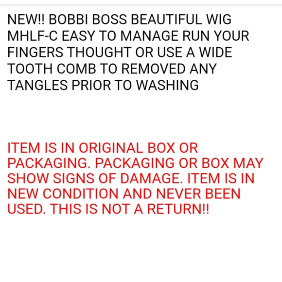 Bobbi Boss 100% Human Hair Wig Spiral Cut - Picture 8 of 8
